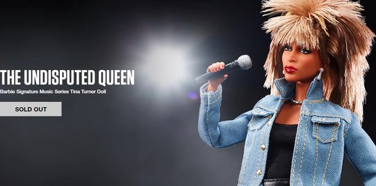Innert Stunden ausverkauft: Tina Turner als Barbie...          (Screenshot Webseite Mattel-Shop)