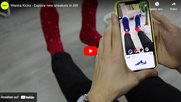 Schon heute gibt es eine App, mit der man über das Smartphone neue Sneakers einkauft. Was wird die Zukunft mit der Brille noch Raffinierteres bringen?...      (Bild: Youtube)