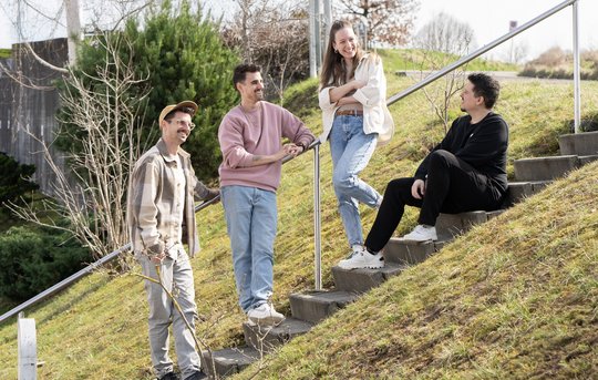  Die Führung von dropZone-Productions...    (Bild: dropZone/zVg)