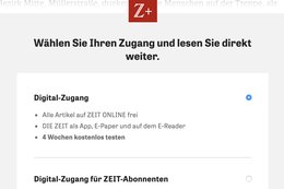 «Z+»: Wer nicht zahlt, kann nicht weiterlesen