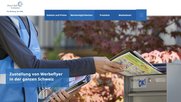 Post-Tochter Direct Mail Company macht Eigenwerbung mit «Werbung OK!»-Kleber für Prospekte-Einwurf...   (Screenshot DMC)