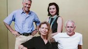 Der neue Vorstand und Verwaltungsrat: Michel Huissoud, Nina Scheu, Karin Landolt und Roger Staub (von links). (Bild © Republik / Anne Gabriel-Jürgens)