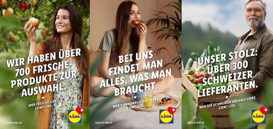 Die Kampagne von Havas Village Zürich für Lidl ist langfristig angelegt...