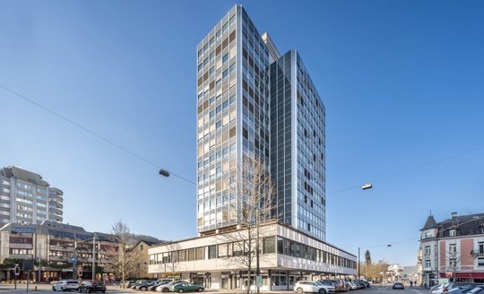 Stadtturmstrasse 19 in Baden: «Der Abschluss des Verfahrens wird auf Ende 2025/Anfang 2026 erwartet»...    (Bild: Flatfox)