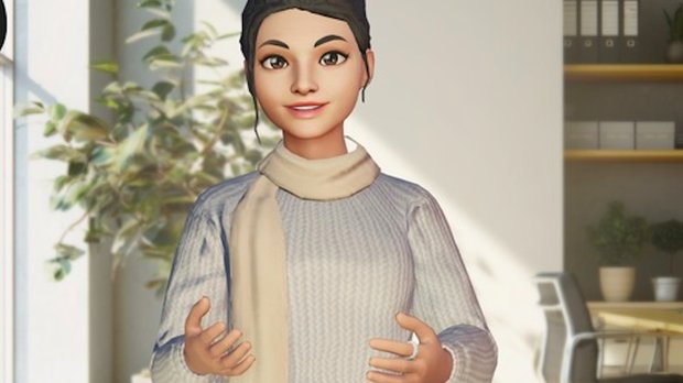 Sympathisch, künstlich, gut? Avatar «Ella» soll frühe Unterstützung bei Job-Schwierigkeiten sorgen... (Bild: zVg)