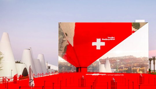 Der Schweizer Pavillon an der Weltausstellung 2020 in Dubai sollte eigentlich vom Tabakmulti Philip Morris gesponsert werden – bis es Kritik hagelte...     (Bild © eda.admin.ch)