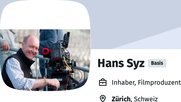 Der Zürcher Filmproduzent und Privatbankier Hans Syz führte Anfang Jahr Gespräche mit NZZ-CEO Felix Graf... (Bild: Screenshot xing.com)