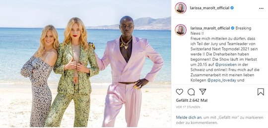 Manuela Frey wird in der neuen Folge unterstützt von Larissa Marolt und Papis Loveday...
