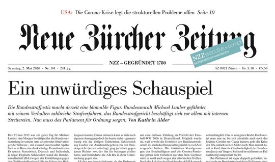 Titelseite vom 2. Mai 2020...