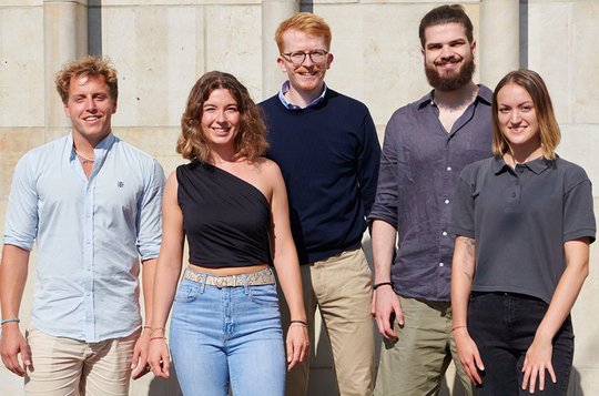 Die fünf Youngsters heissen Dennis Wegner, Elena Zäch, Jonathan Gruber, Lukas Käch und Saskia Aebi. (Bild zVg)