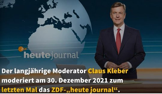 Claus Kleber verabschiedet sich vom Bildschirm und macht sich Gedanken zum Journalismus...           (Bild: ZDF)