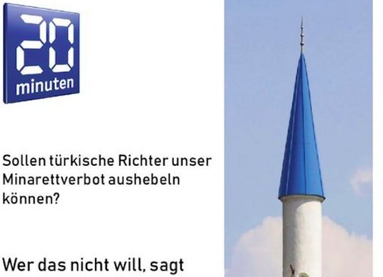 «Selbstbestimmungs-Initiative»: Für den Presserat war das «20 Minuten»-Layout zu ähnlich.