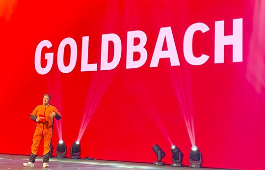 Fallschirmspringer Alex Duphorn in Vollmontur... (Bild: Goldbach)