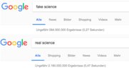 «Fake Science»: 584 Mio. Google-Treffer