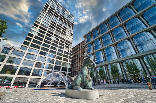 Der Baloise-Park beim neuen Konzern-Sitz der Baloise in Basel…     (Bild: Baloise)