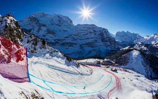 Die schnellsten Momente der längsten Abfahrt festhalten: Canon erstmals technischer Partner in Wengen...   (Bild © lauberhorn.ch)