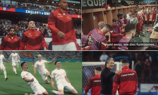 Das Dokutainment-Format nimmt die Zuschauer mit in die Stadien, die Katakomben, den Teambus oder zu wichtigen Gesprächen der Nati-Spieler...          (Screenshots Trailer)