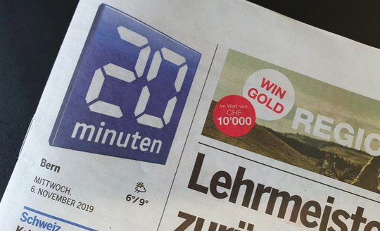Wenig Pendler, keine Werbung: «Sobald sich die Lage normalisiert, werden die Regionalausgaben wieder wie gewohnt erscheinen...»