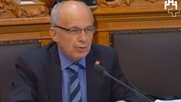 «Nur auf Altpapier aus dem Kanton Luzern»: Bundesrat Ueli Maurer zeigt viel Verständnis für die Bevorteilung inländischer Druckereien. (Bild Screenshot Parlamentsdienste)