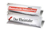 Tageszeitungen leicht rückläufig