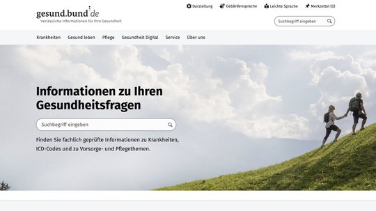 Google hat das staatliche Gesundheitsportal gesund.bund.de bevorzugt, urteilen die Landesmedienanstalten... (Bild: Screenshot)