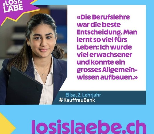 Nachwuschskampagne am 7. April lanciert: Kauffrau/Kaufmann, Mediamatiker/in, Informatiker/in oder Entwickler/in Digital Business gesucht...    (Bild: Bankenverband/zVg)