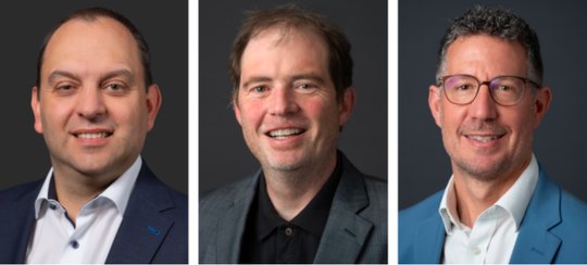 CEO Egon Perathoner, COO Dominik Breitenmoser und CFO Eshchar Cohen (v.l.) bilden zusammen mit Sergio Giorgetta und Beat Jaccottet die neue Geschäftsleitung... (Bild zVg)