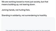 Das von Trumps Wahlkampfteam angehängte Video gibt es nicht mehr auf Twitter (Bild: Screenshot Twitter).