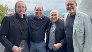 GC-Koryphäen mit dem ewigen Fifa-Präsidenten: Günter Netzer, Raimondo Ponte, Sepp Blatter und Claudio Sulser...   (v.l., Bild © Klein Report)