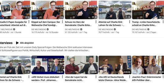 Nach seinem «Weltwoche Daily» geht Köppel nun auf «Campus-Tour»…  (Bild: Screenshot Wewo)