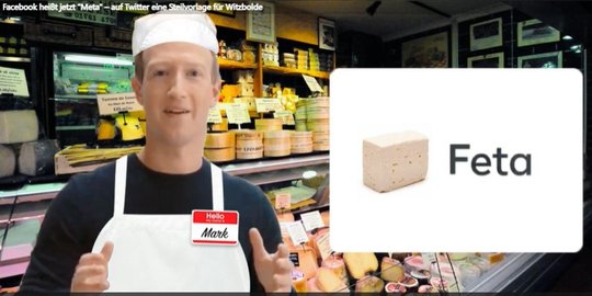 Der Name Meta ist eine Steilvorlage für Satiriker...             (Bild: Screenshot Twitter)