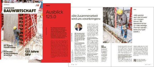 Die «Schweizer Bauwirtschaft» erscheint ab Januar in einem frischeren, ästhetischeren und moderneren Layout…