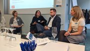 Frauenbewegte Runde: Nicole Döbeli, Katia Murmann, Maurice Thiriet und Patrizia Laeri (v.l.)