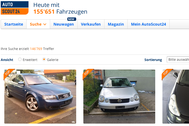 AutoScout24 erstattet bei Nicht-Verkauf innert drei Monaten Inserate ...